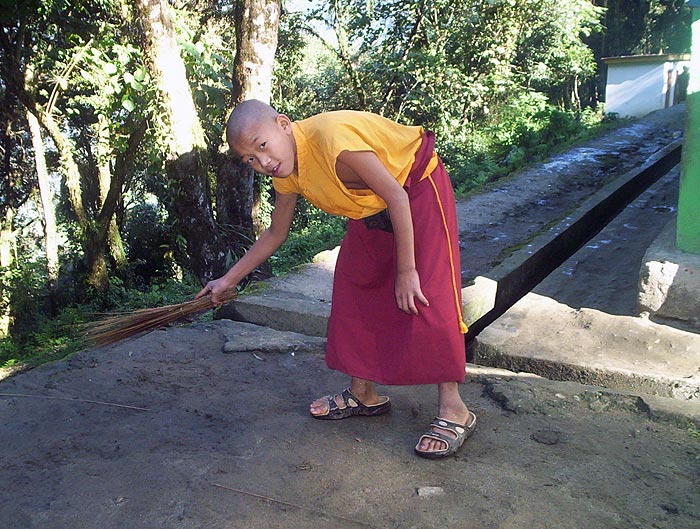 sweeping in Sikkim