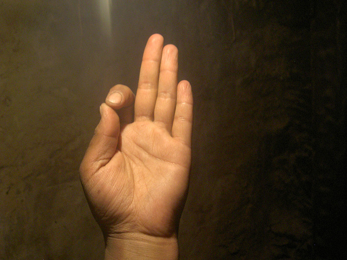 hand of a zanskari girl