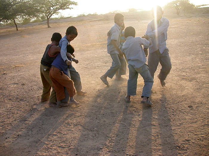 playing boys in Chandelao/Rajasthan