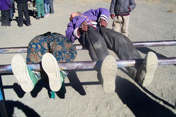 children playing in Zanskar