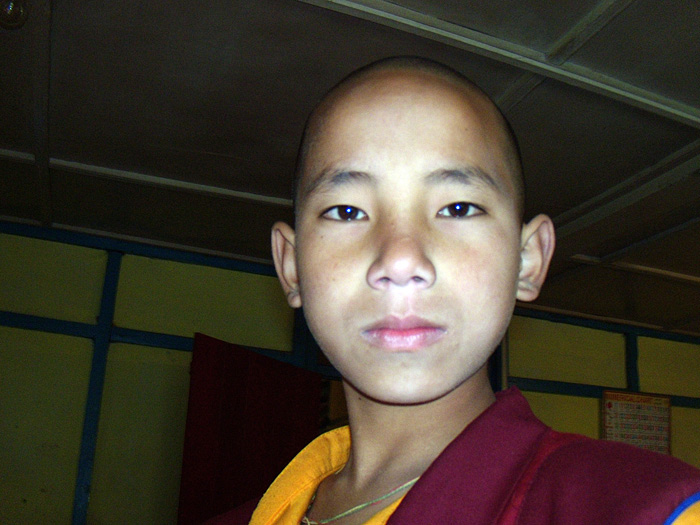 boy monk in Sikkim